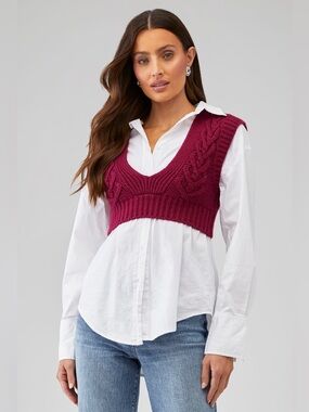FOR LOVE & LEMON Layton Crop Ves